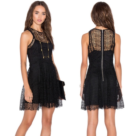 NEW NBD Solitude Bliss Dress Mini Lace Floral - Picture 1 of 7